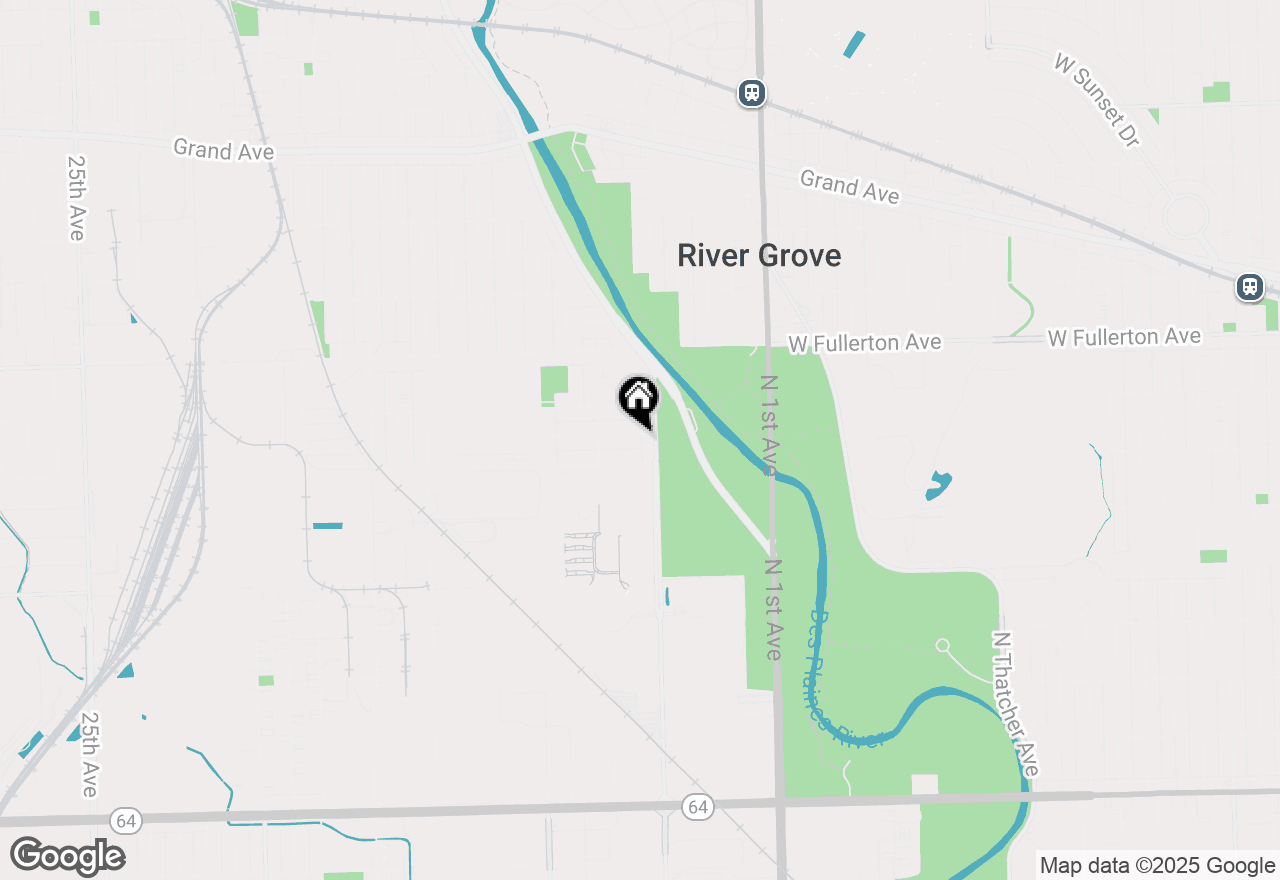 Map of 8613 W Lyndale Street, River Grove, IL 60171