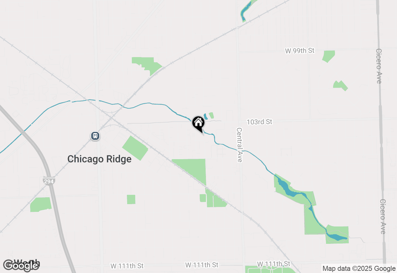 Map of 5840 W 104th Street #209, Oak Lawn, IL 60453