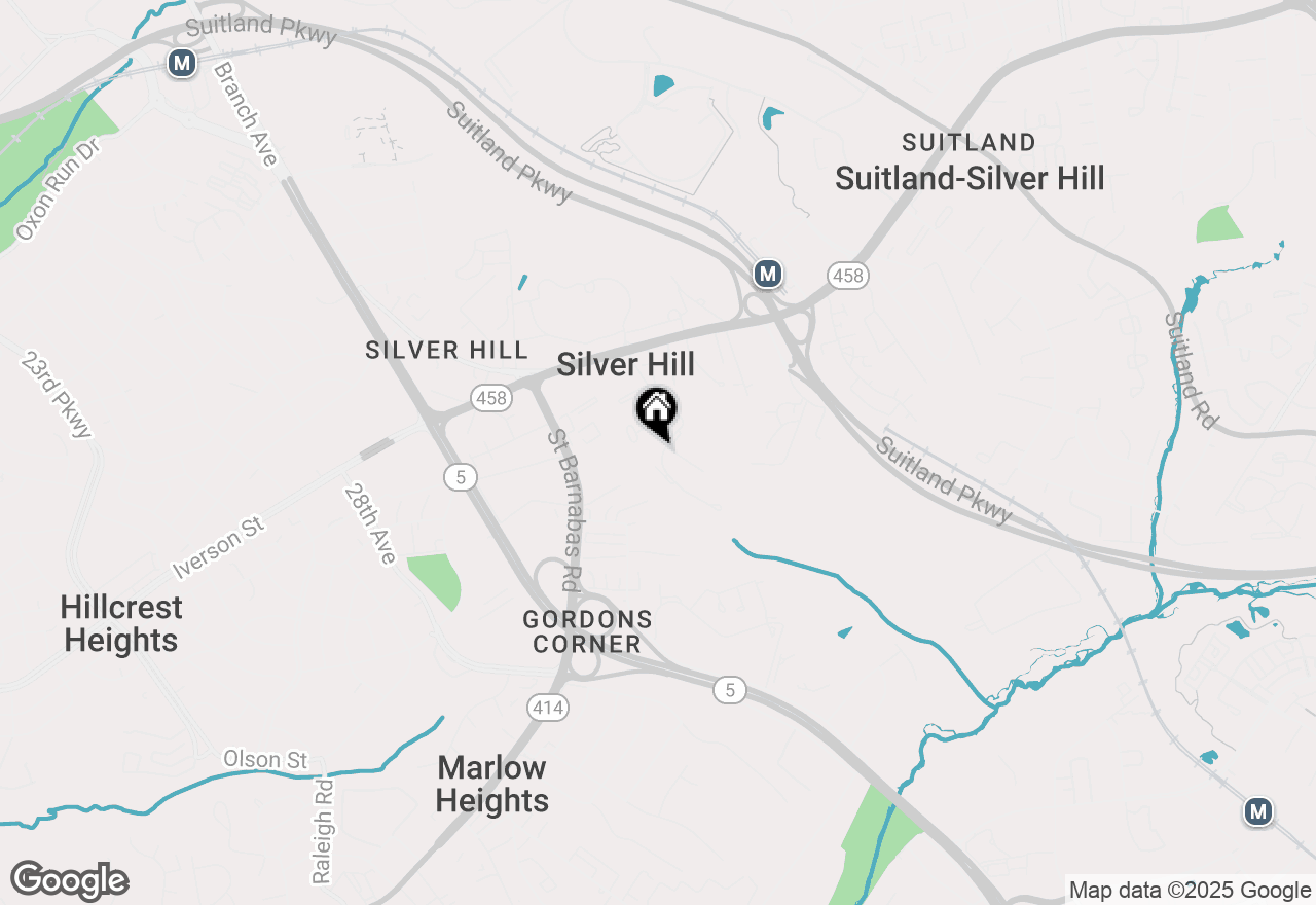 Map of 4035 Silver Park Terrace, Suitland, MD 20746