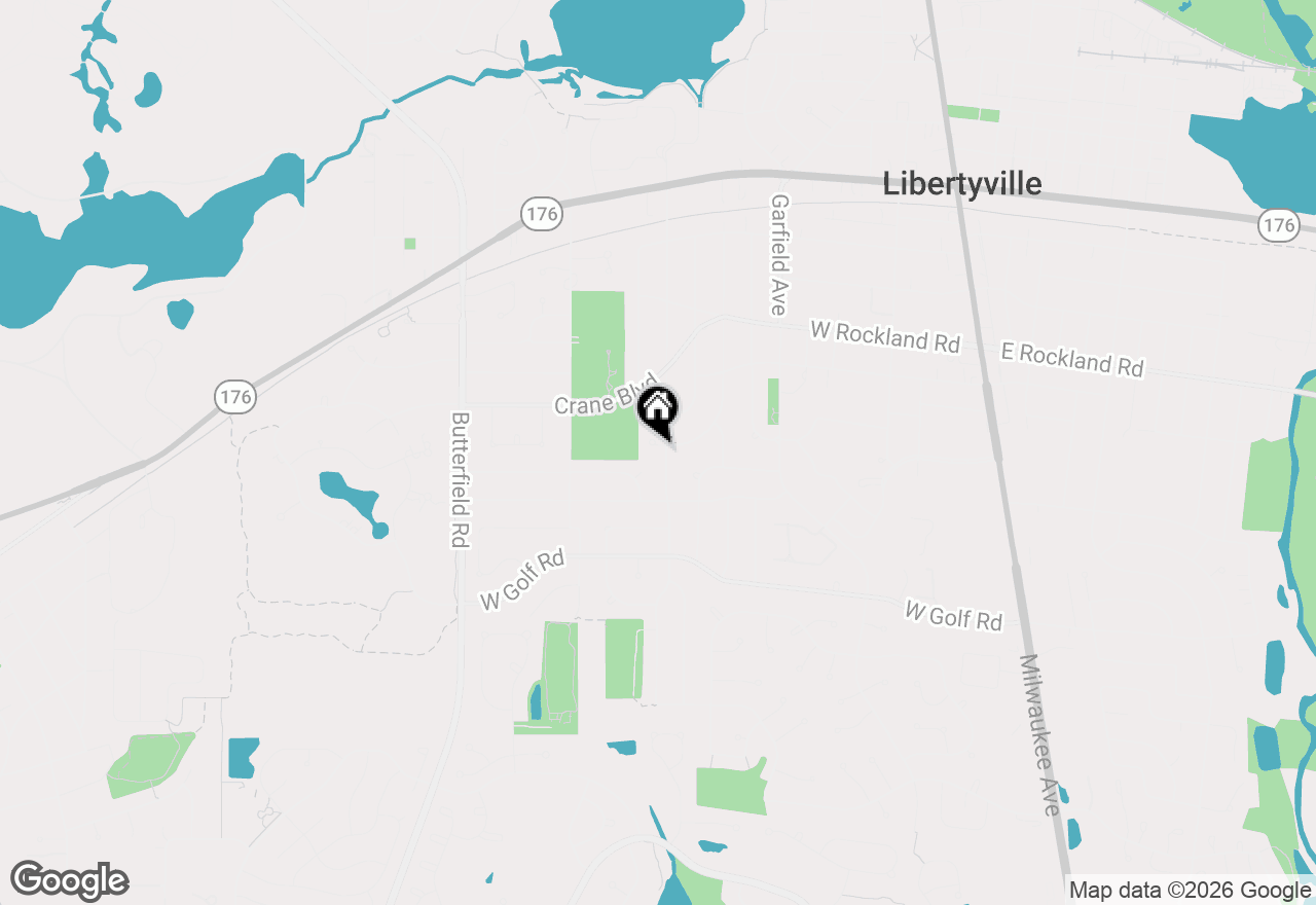 Map of 619 Dawes Street, Libertyville, IL 60048