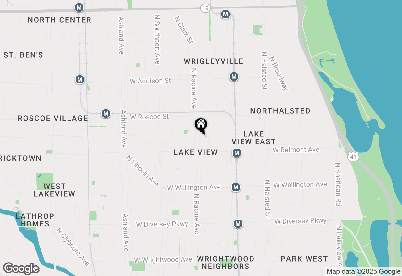 Map of 3248 N Clifton Avenue #2S, Chicago, IL 60657