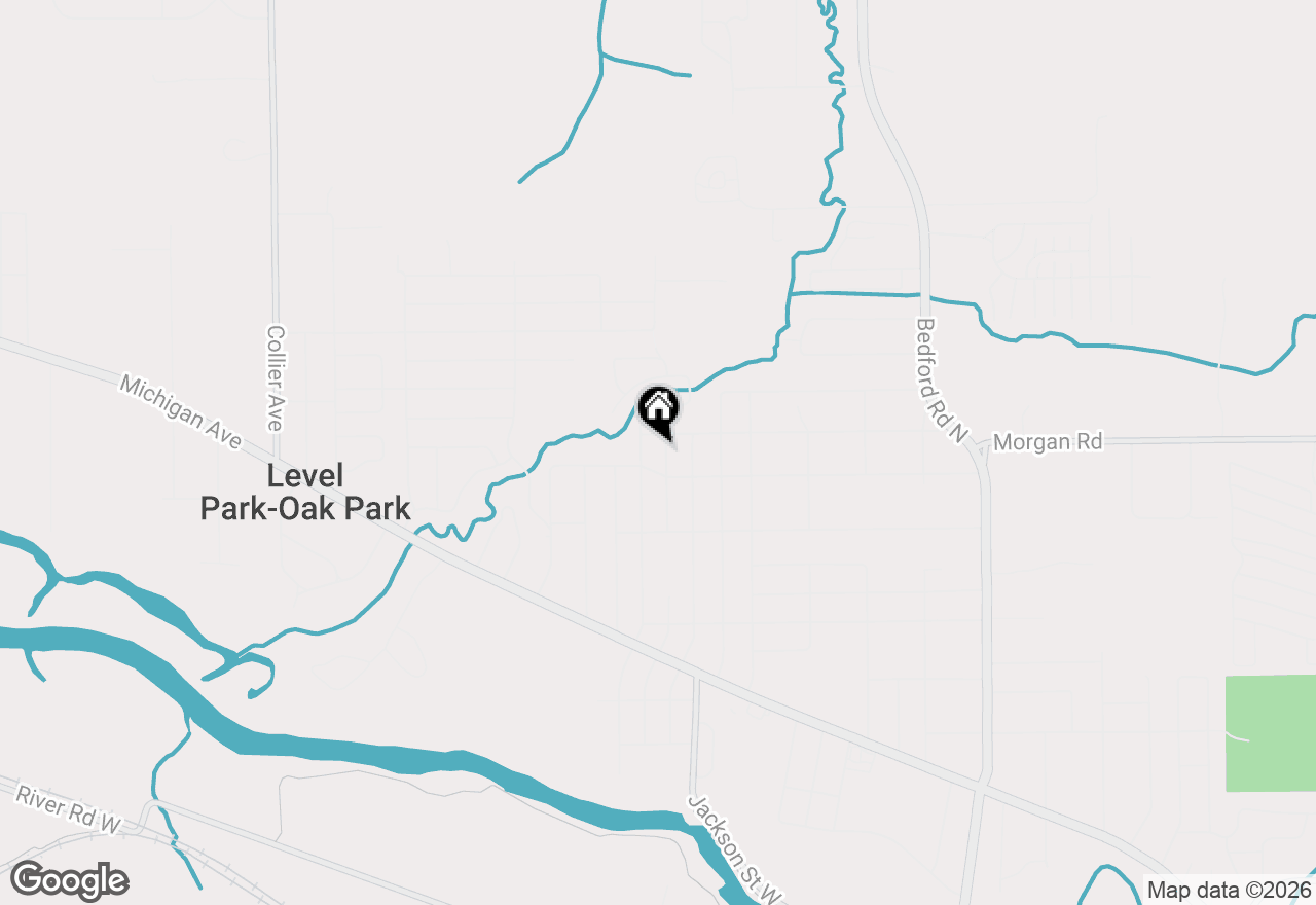 Map of 91 N Cedar Avenue, Battle Creek, MI 49037