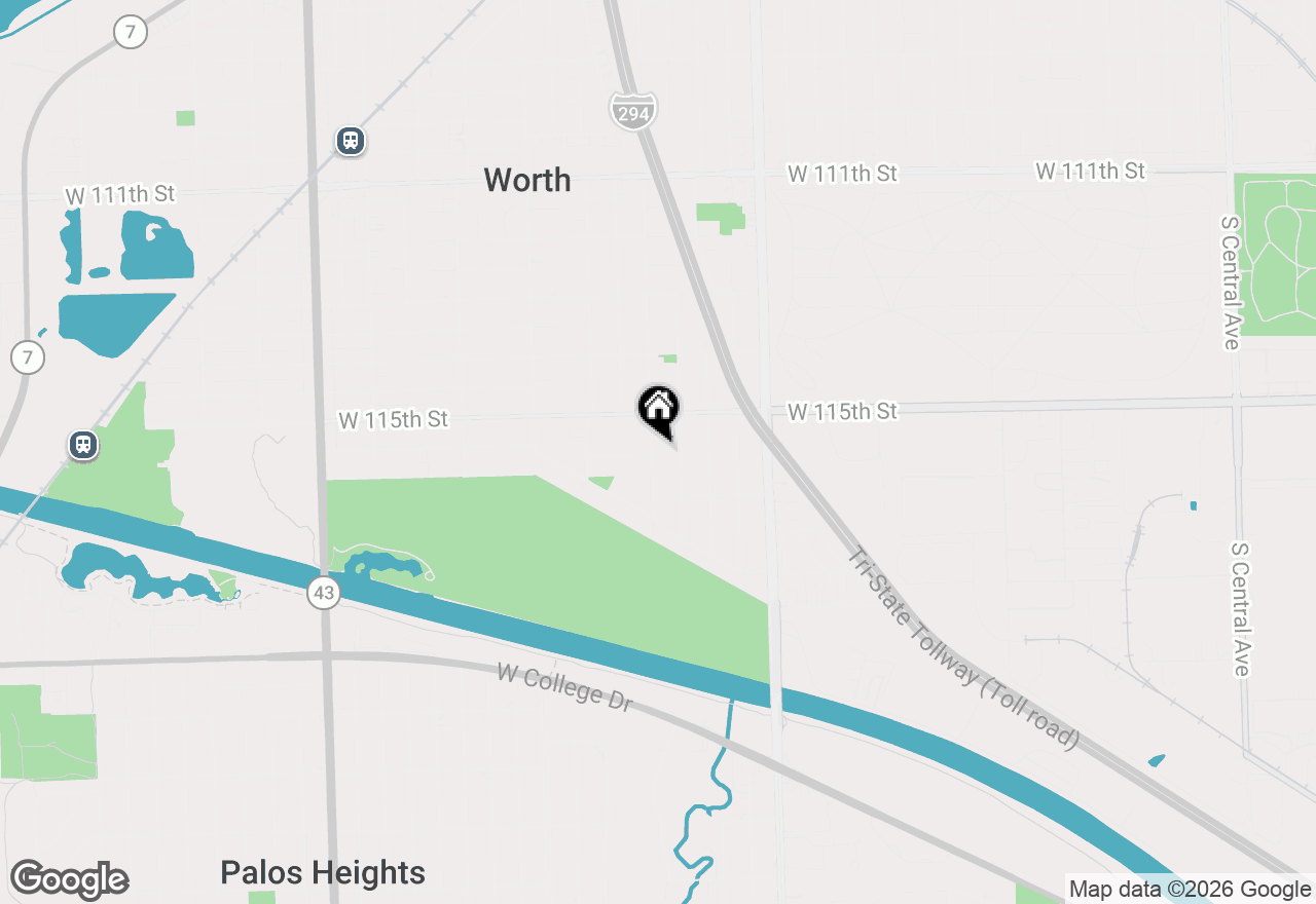 Map of 11531 S Nashville Avenue, Worth, IL 60482
