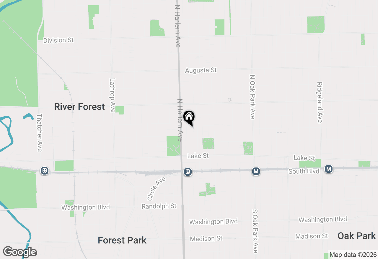 Map of 1125 Erie Street #2, Oak Park, IL 60302