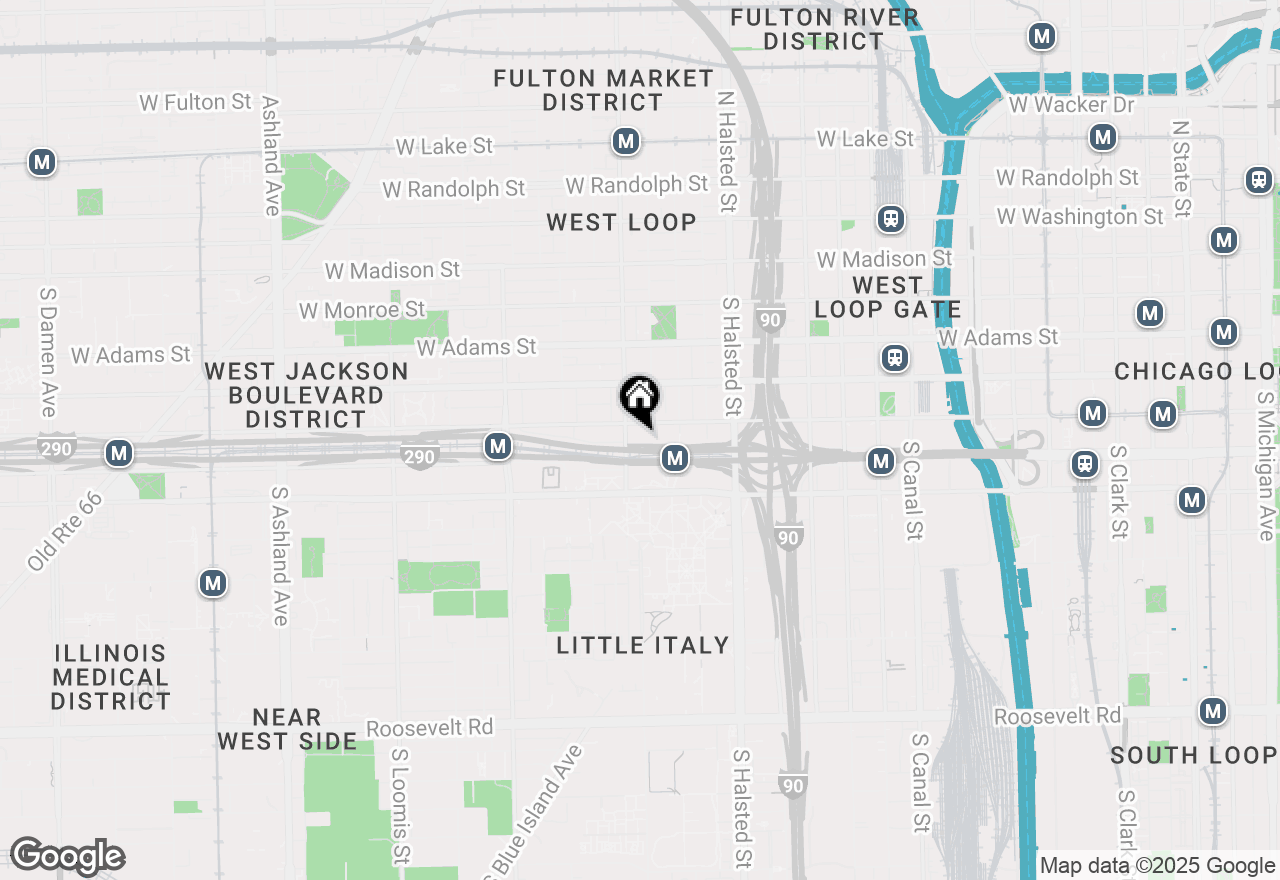 Map of 933 W Van Buren Street #321, Chicago, IL 60607