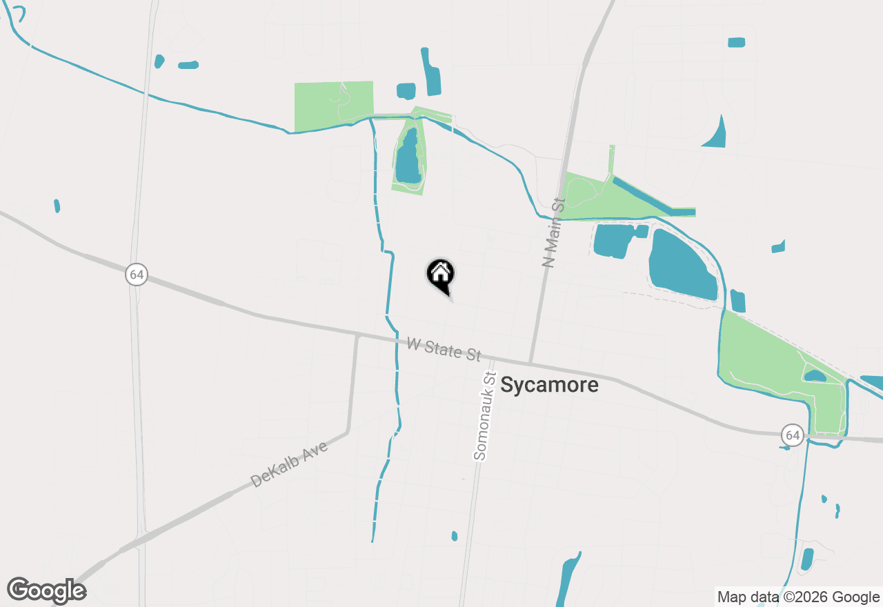 Map of 255 N Sacramento Street #A, Sycamore, IL 60178