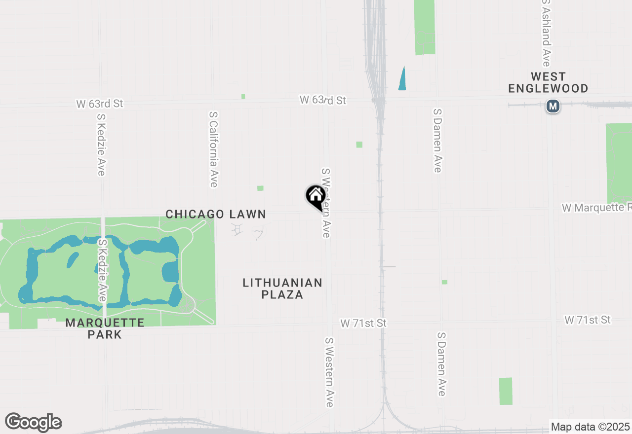 Map of 6707 S Artesian Avenue #LL, Chicago, IL 60629