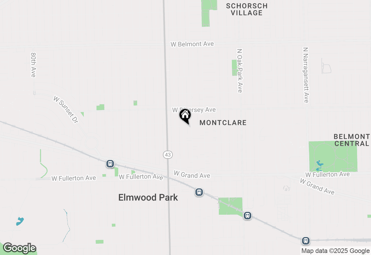 Map of 2659 N Mont Clare Avenue, Chicago, IL 60707