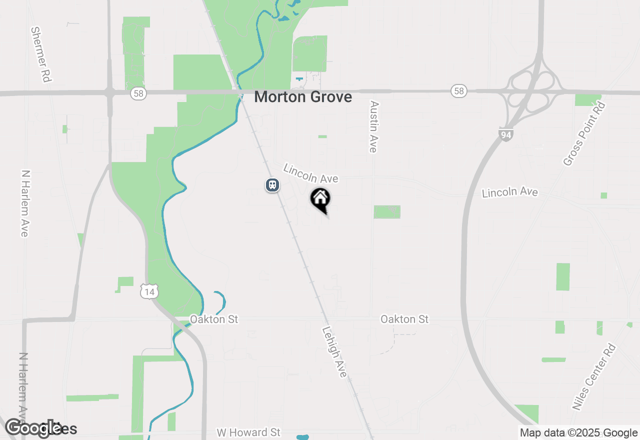 Map of 6158 Washington Court, Morton Grove, IL 60053