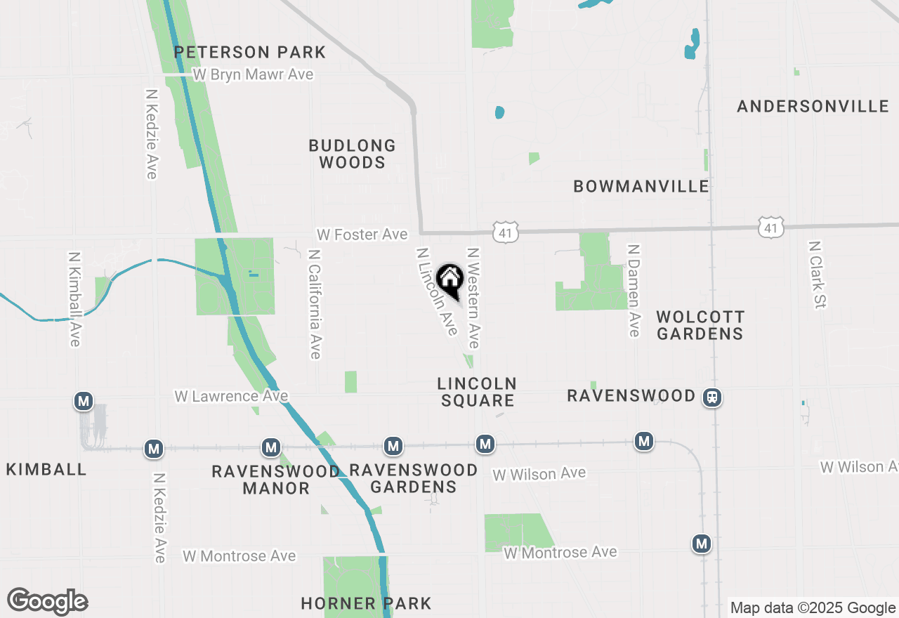 Map of 5015 N Lincoln Avenue #3N, Chicago, IL 60625