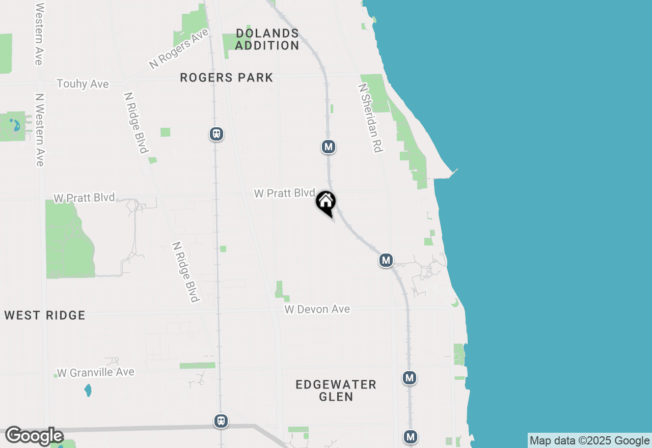 Map of 1409 W North Shore Avenue #3, Chicago, IL 60626