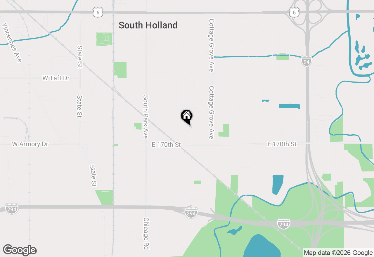 Map of 16919 School Street, South Holland, IL 60473