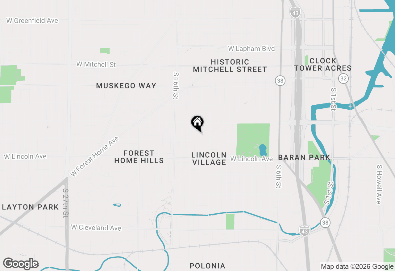 Map of 2157 S 14th St, Milwaukee, WI 53215
