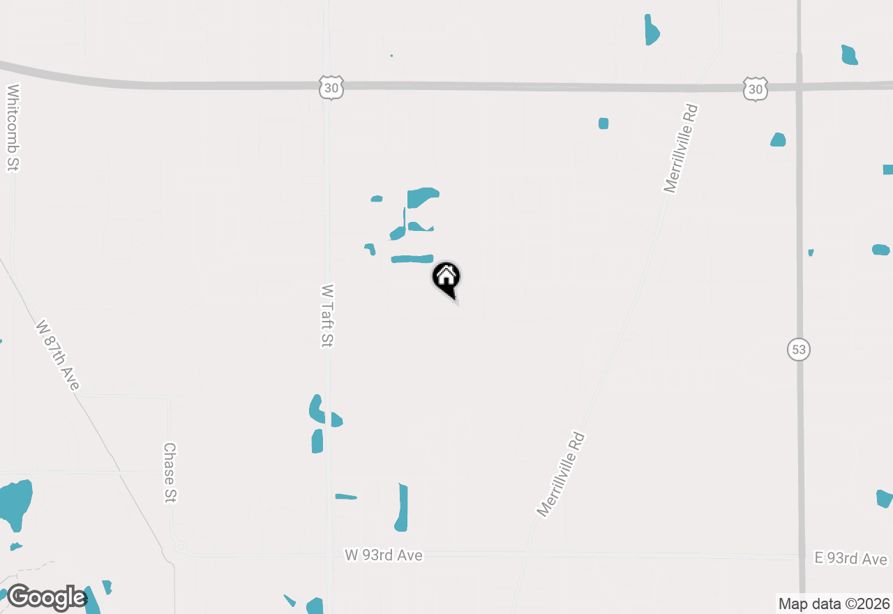 Map of 1743 W 86th Lane, Merrillville, IN 46410