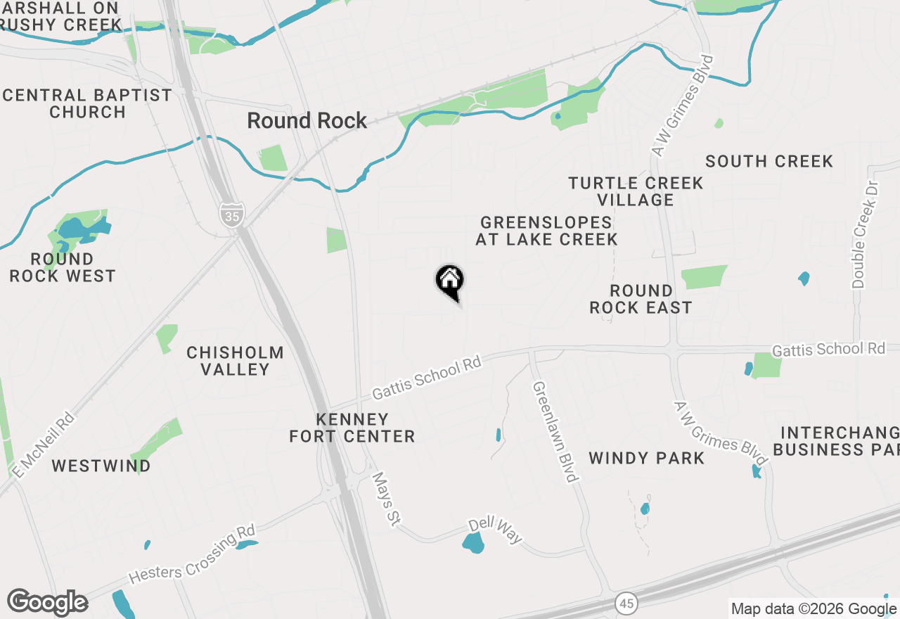 Map of 1213 Ridgemont St, Round Rock, TX 78664