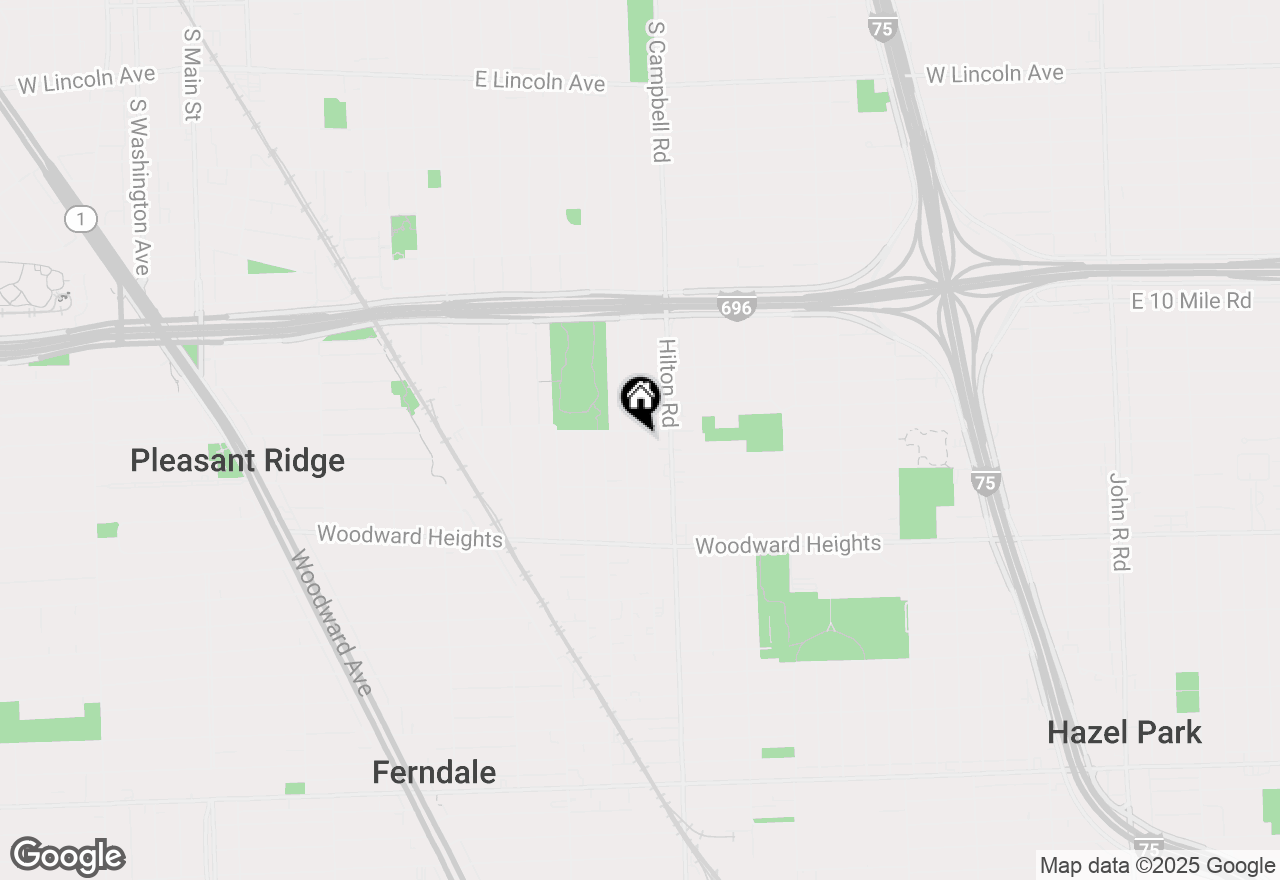 Map of 3041 Goodrich Street, Ferndale, MI 48220