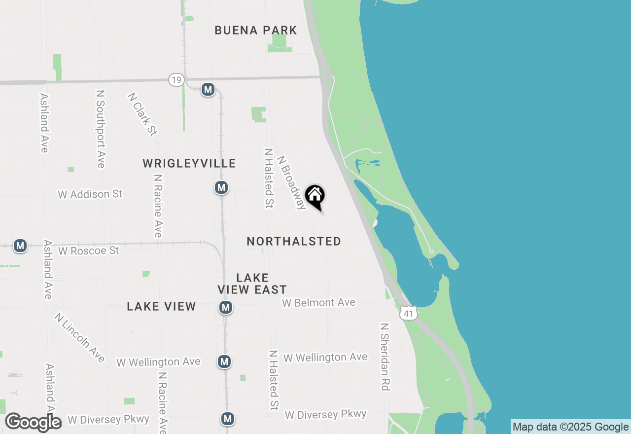 Map of 633 W Cornelia Avenue #2W, Chicago, IL 60657