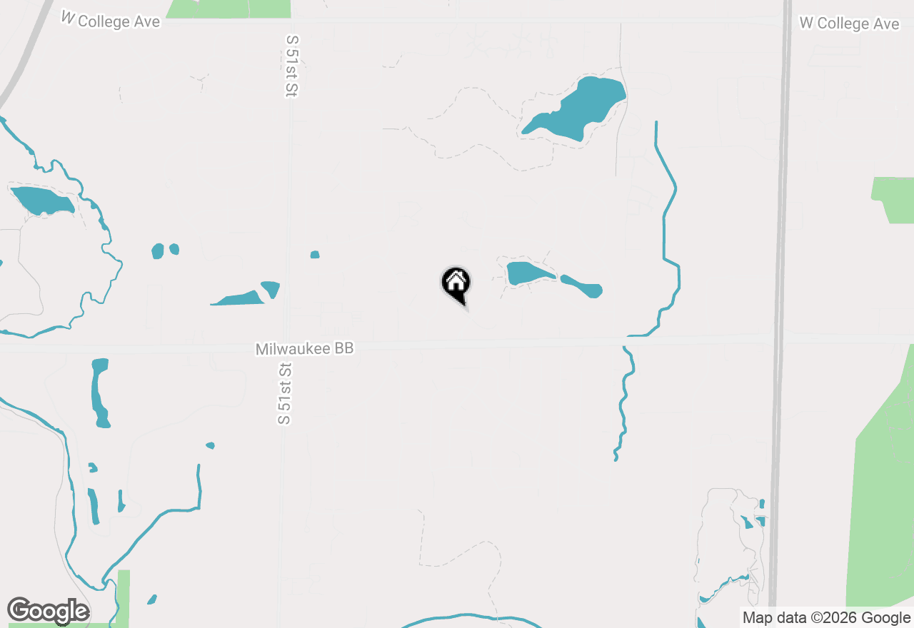 Map of 4219 W Pebble Beach Ct, Franklin, WI 53132