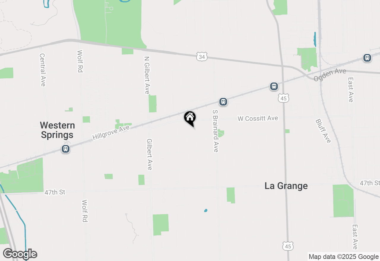 Map of 125 Sunset Avenue, La Grange, IL 60525