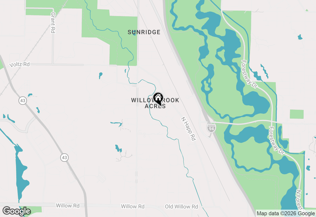 Map of 253 Summerfield Road, Northbrook, IL 60062