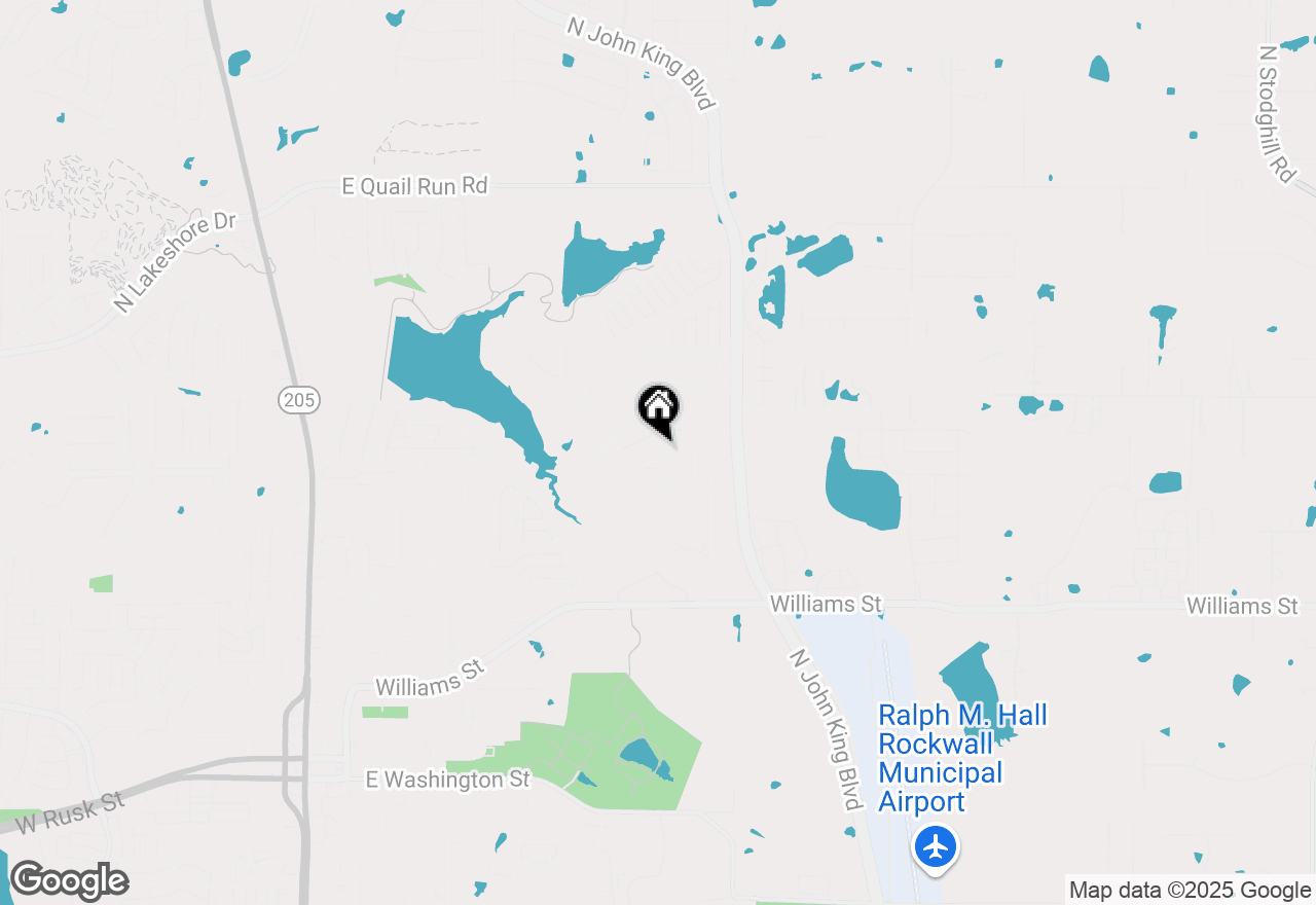 Map of 1233 Blue Brook Drive, Rockwall, TX 75087