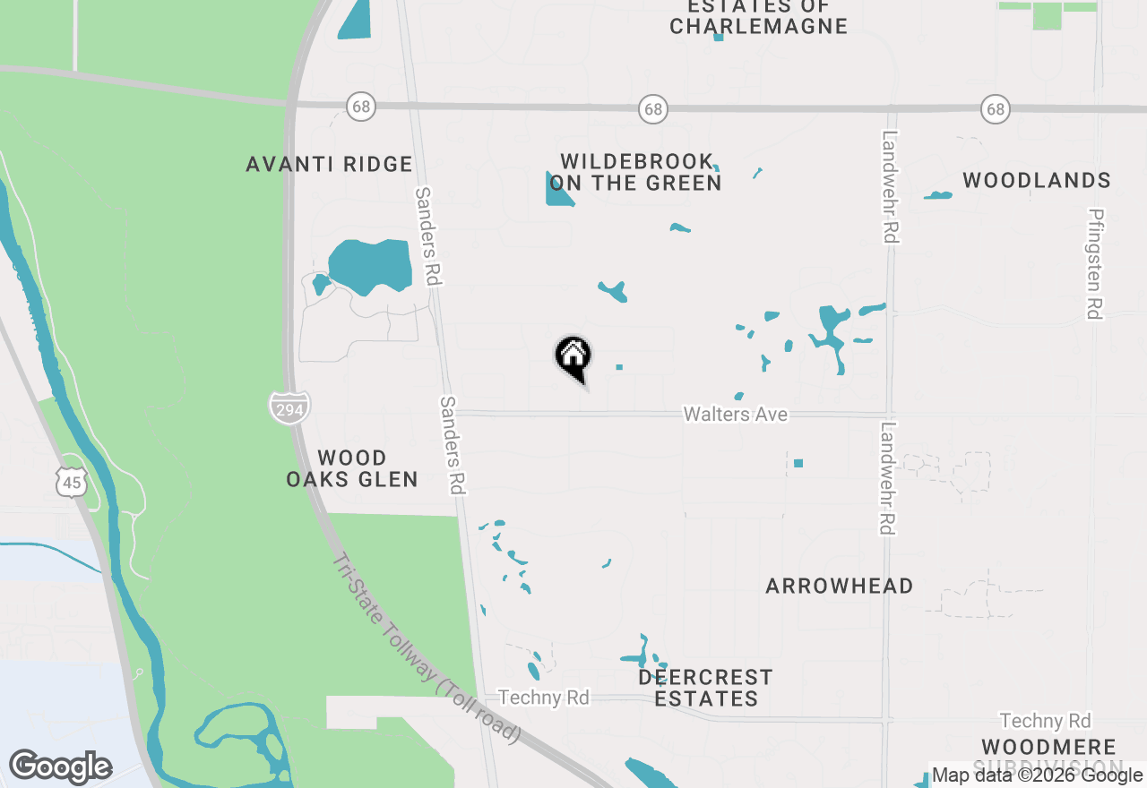 Map of 1346 Wessling Drive, Northbrook, IL 60062