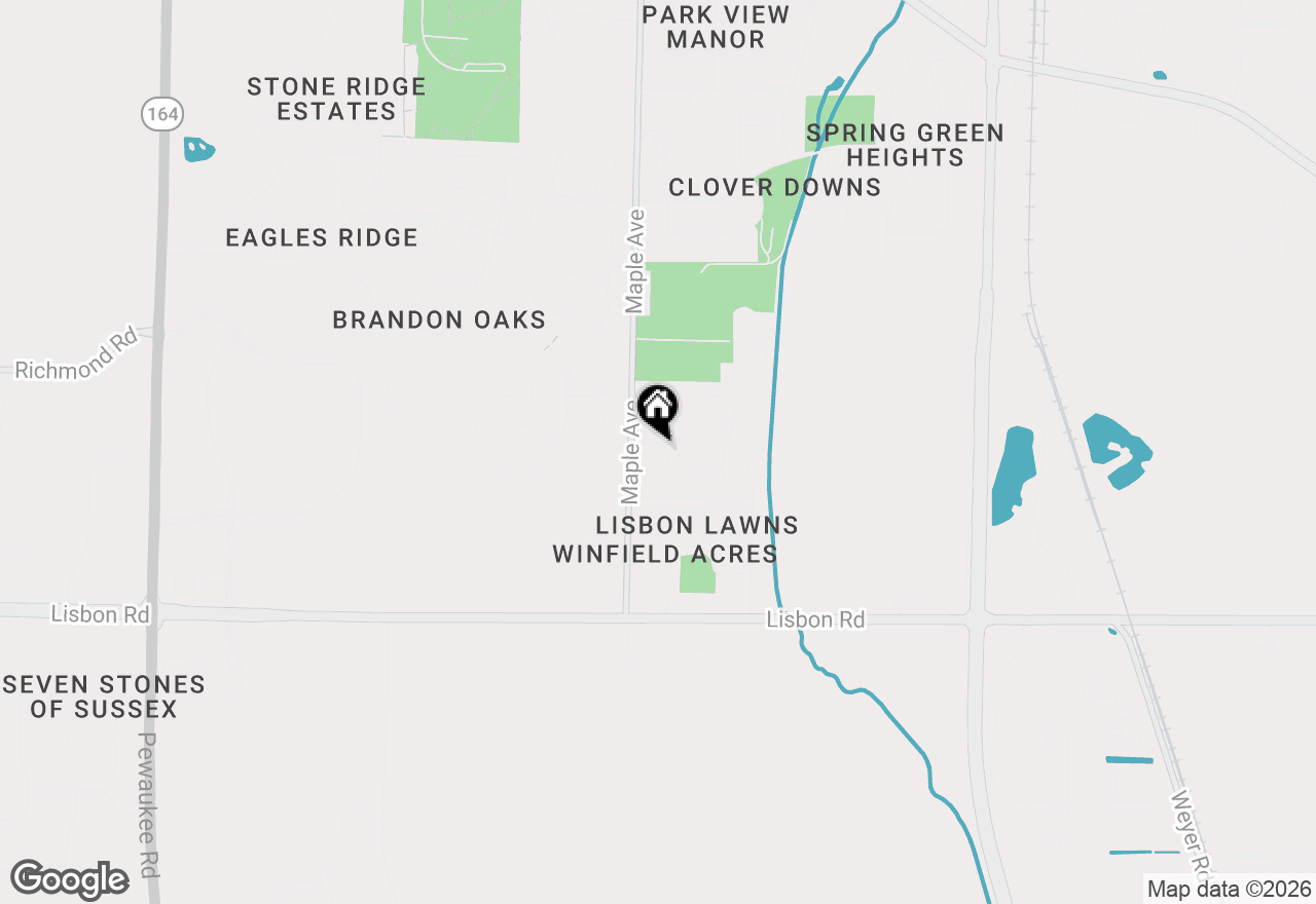 Map of W239N5491 Fieldstone Pass Cir, Sussex, WI 53089