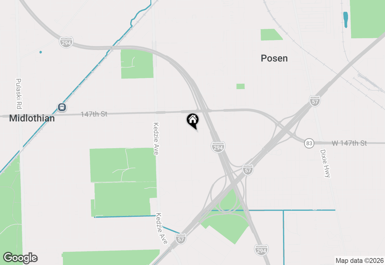 Map of 14813 S Sacramento Avenue, Posen, IL 60469