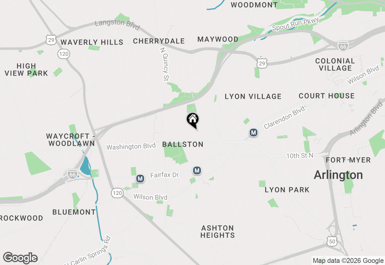 Map of 1226 N Lincoln Street, Arlington, VA 22201
