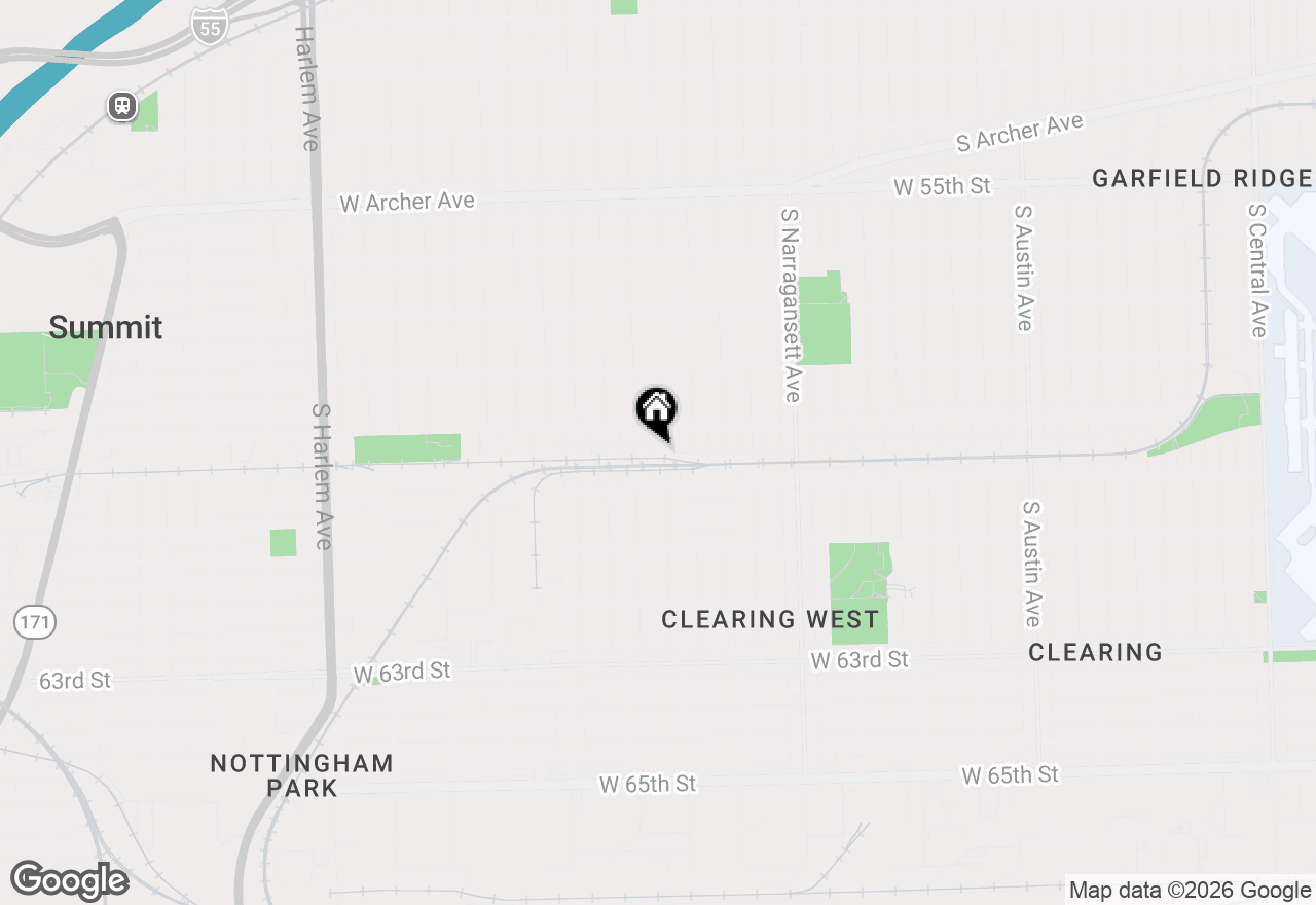 Map of 5925 S Natoma Avenue, Chicago, IL 60638