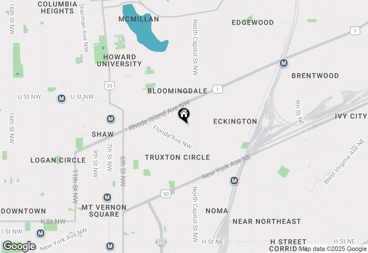 Map of 51 Randolph Place Nw #204, Washington, DC 20001