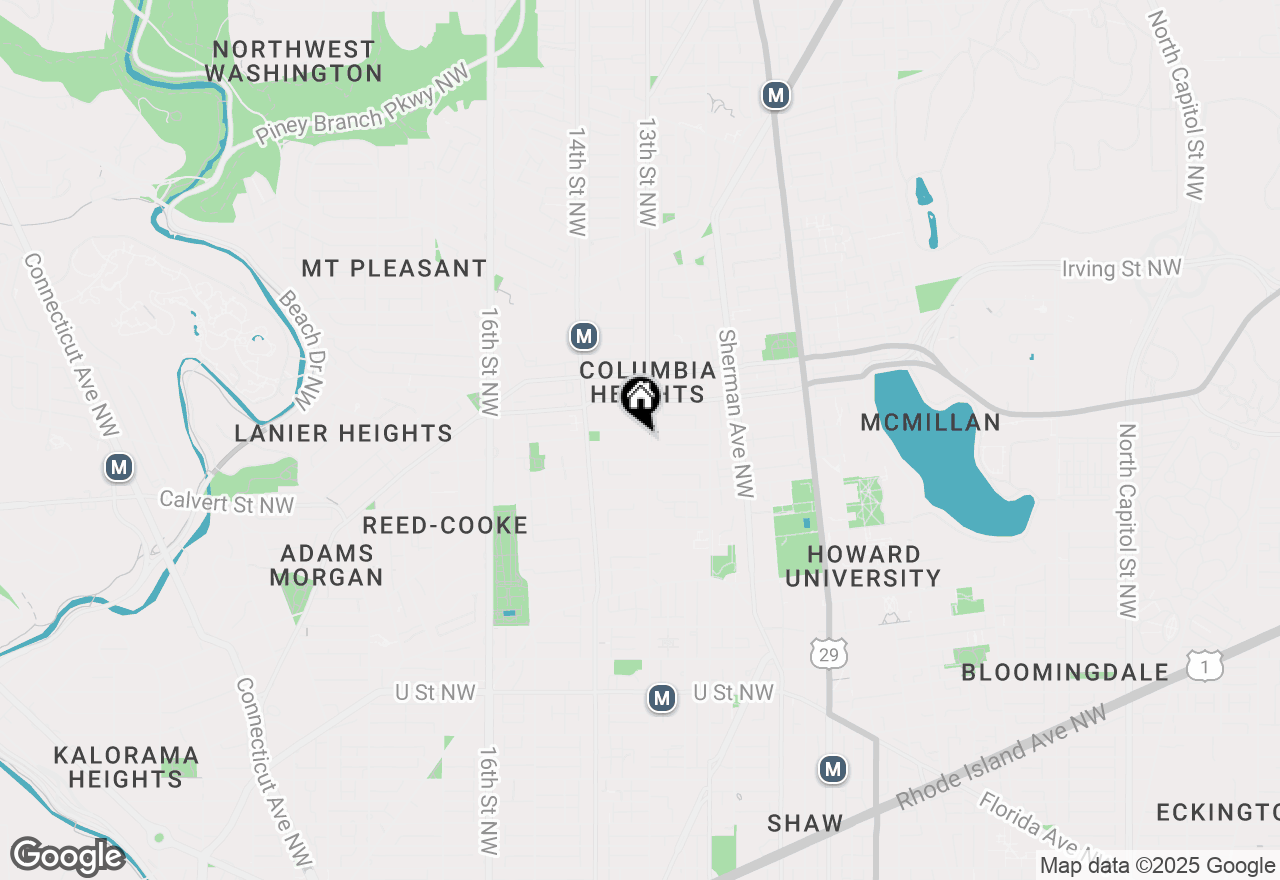 Map of 2724 13th Street Nw, Washington, DC 20009