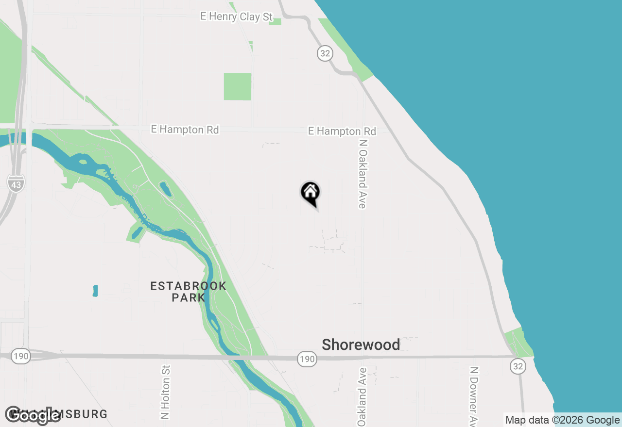 Map of 1500 E Kensington Blvd, Shorewood, WI 53211