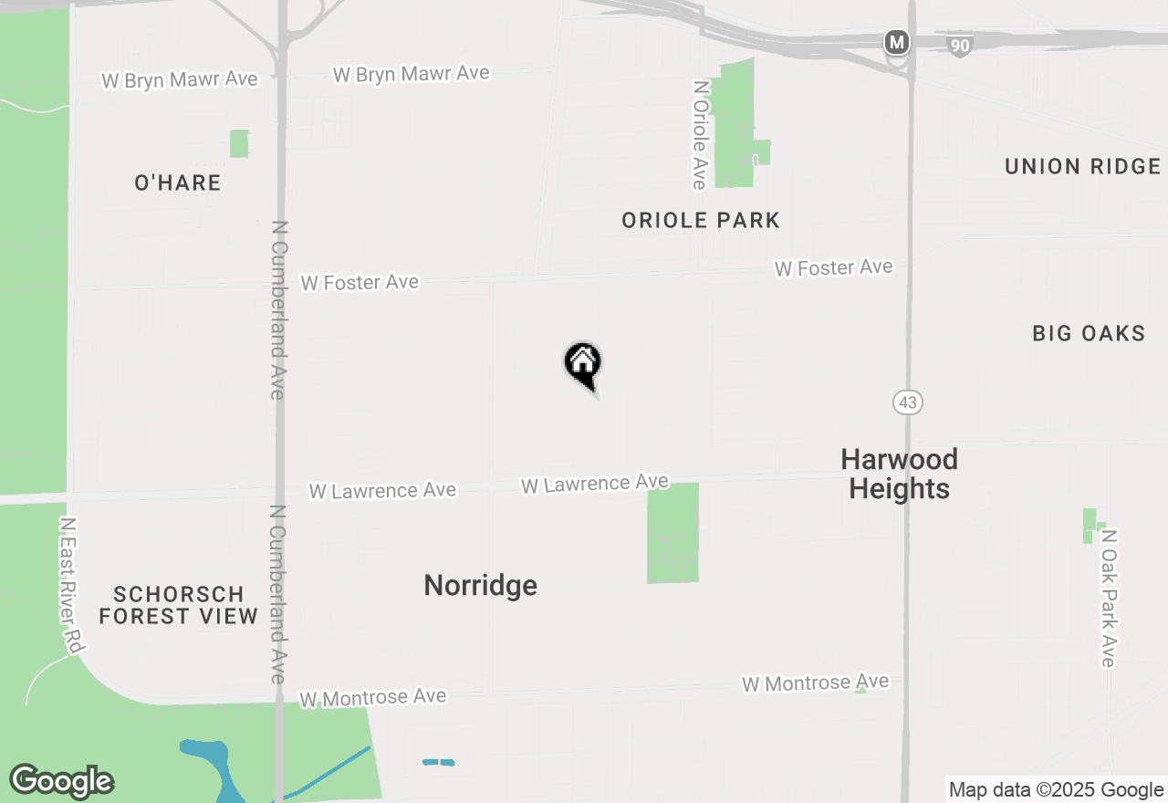 Map of 4937 N Opal Avenue, Norridge, IL 60706