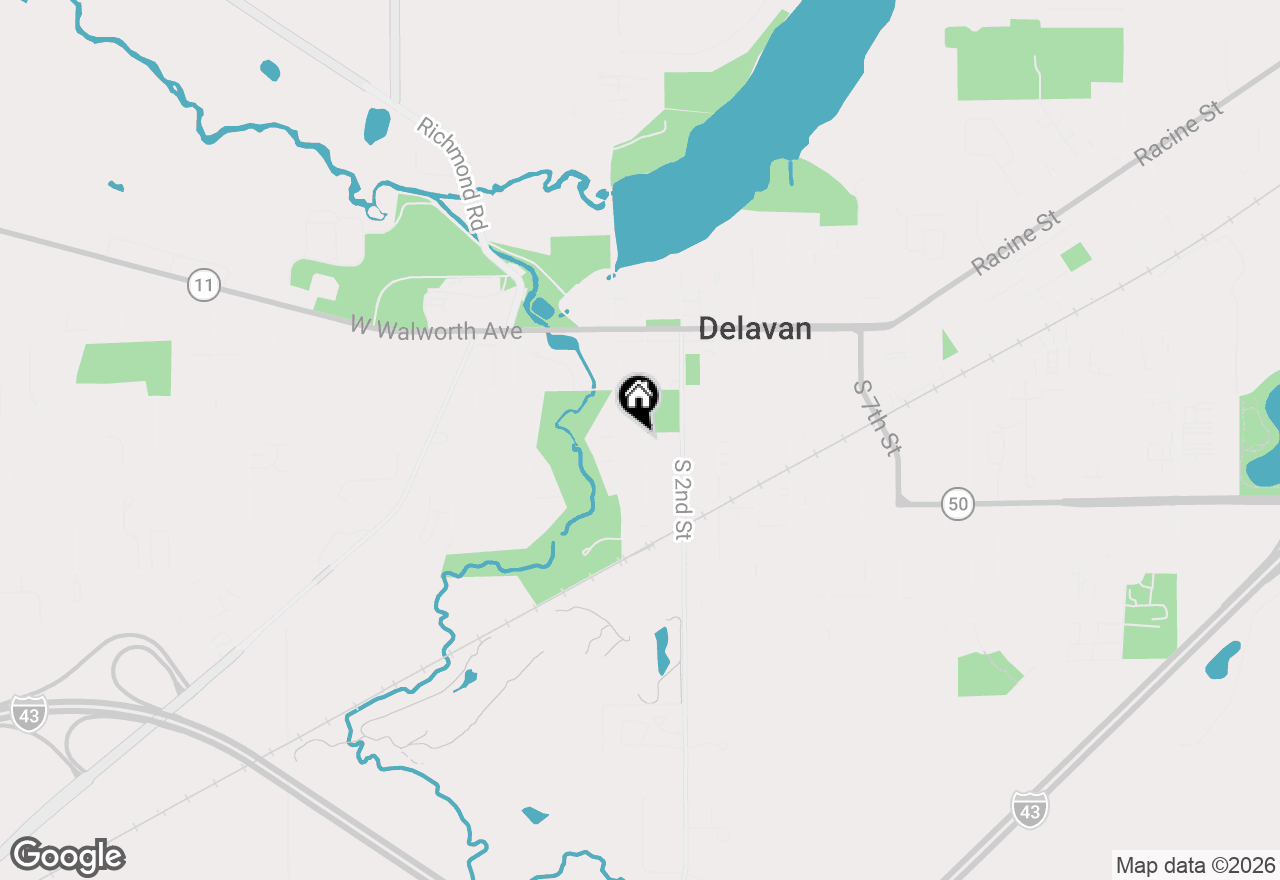 Map of 304 S Main St, Delavan, WI 53115