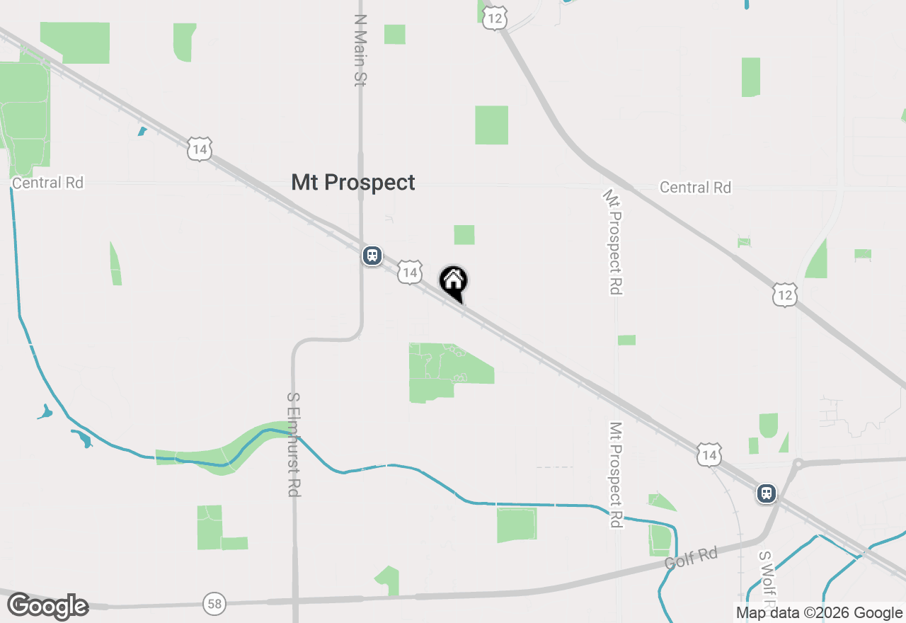 Map of 501 E Prospect Avenue #2B, Mount Prospect, IL 60056