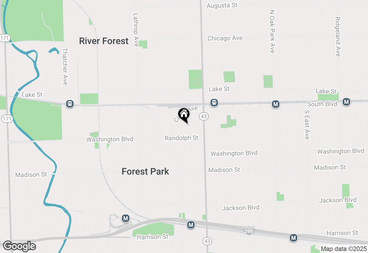 Map of 7301 Dixon Street #5, Forest Park, IL 60130