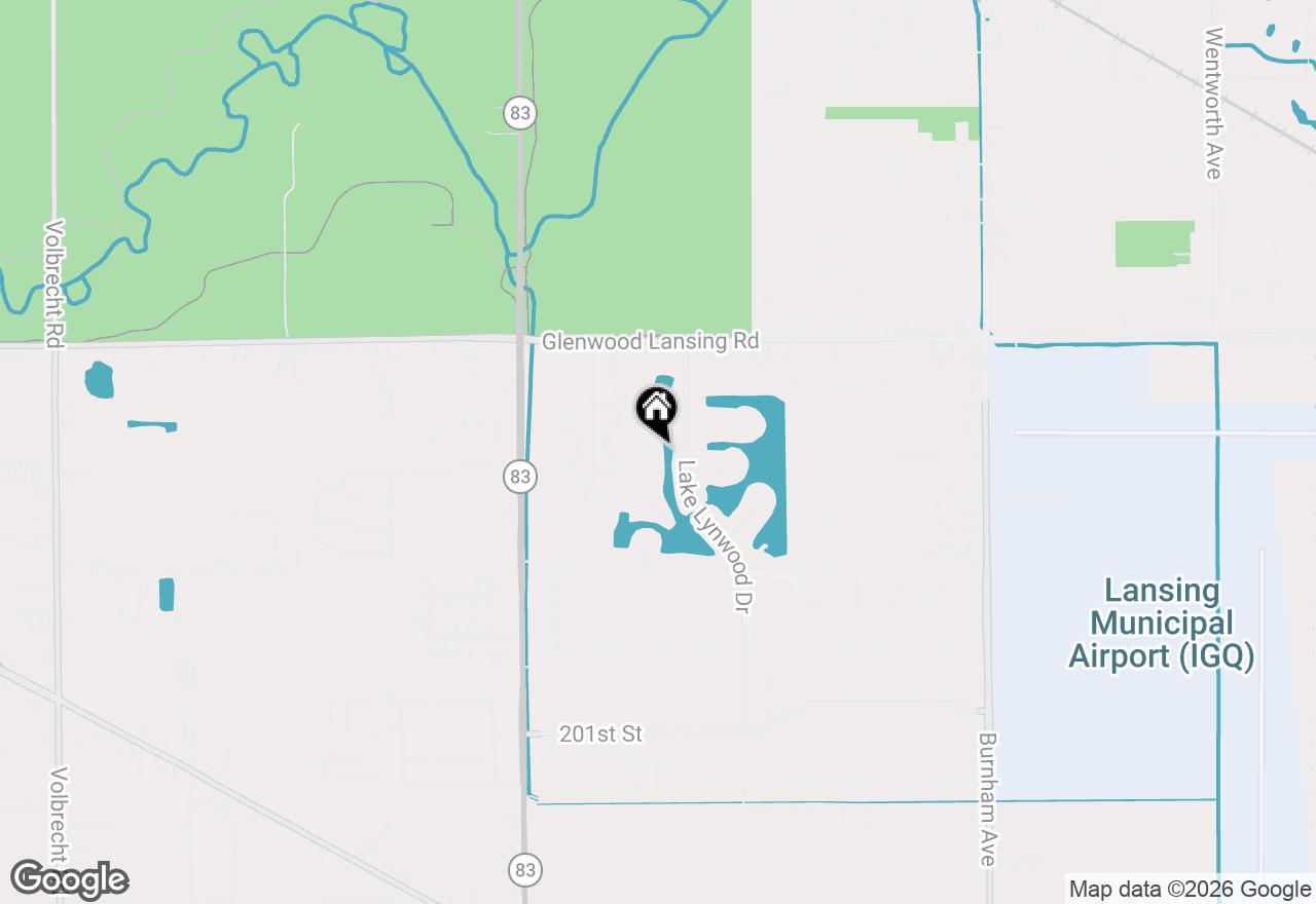 Map of 19561 Lake Shore Drive #3S, Lynwood, IL 60411