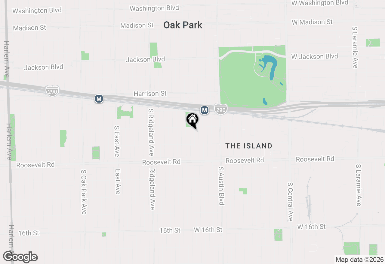 Map of 1113 S Taylor Avenue, Oak Park, IL 60304