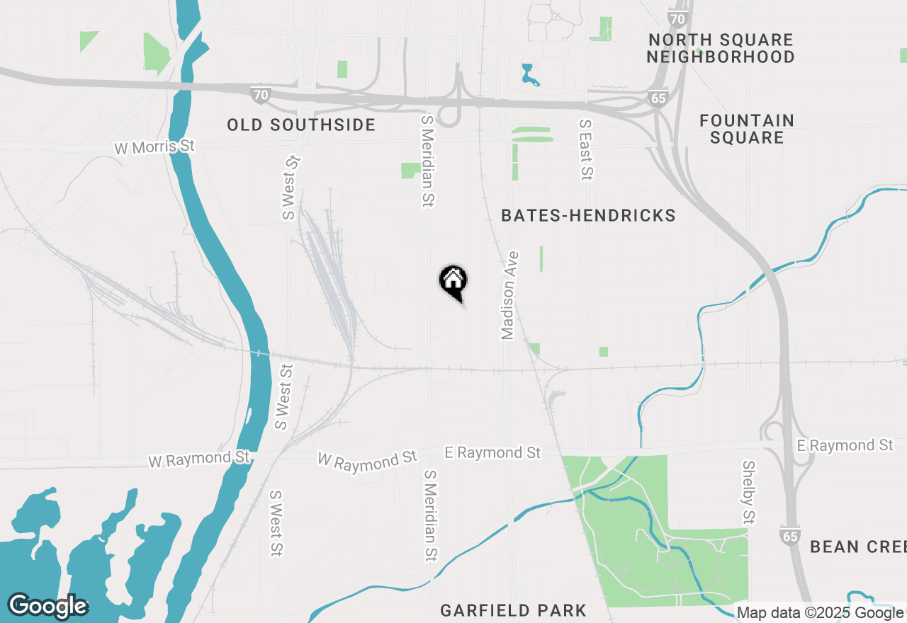 Map of 1728 Union Street, Indianapolis, IN 46225