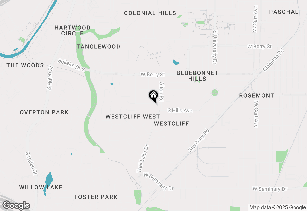 Map of 3631 Shelby Court, Fort Worth, TX 76109