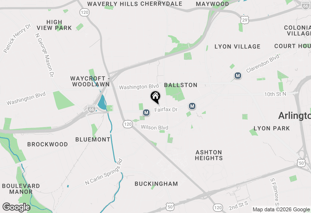 Map of 1000 N Randolph Street #104, Arlington, VA 22201
