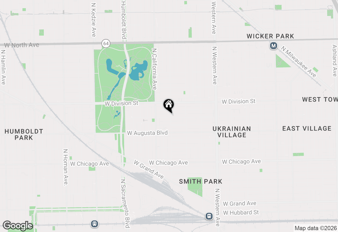 Map of 2704 W Thomas Street #2, Chicago, IL 60622