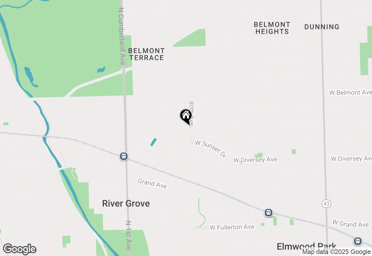 Map of 8015 W O'connor Drive #4B, River Grove, IL 60171