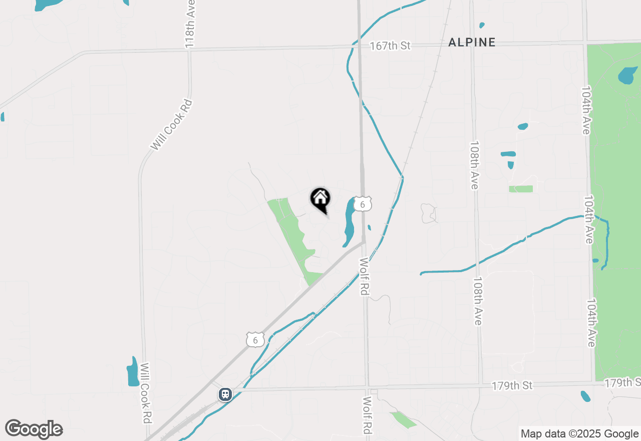 Map of 17325 Lakebrook Drive, Orland Park, IL 60467