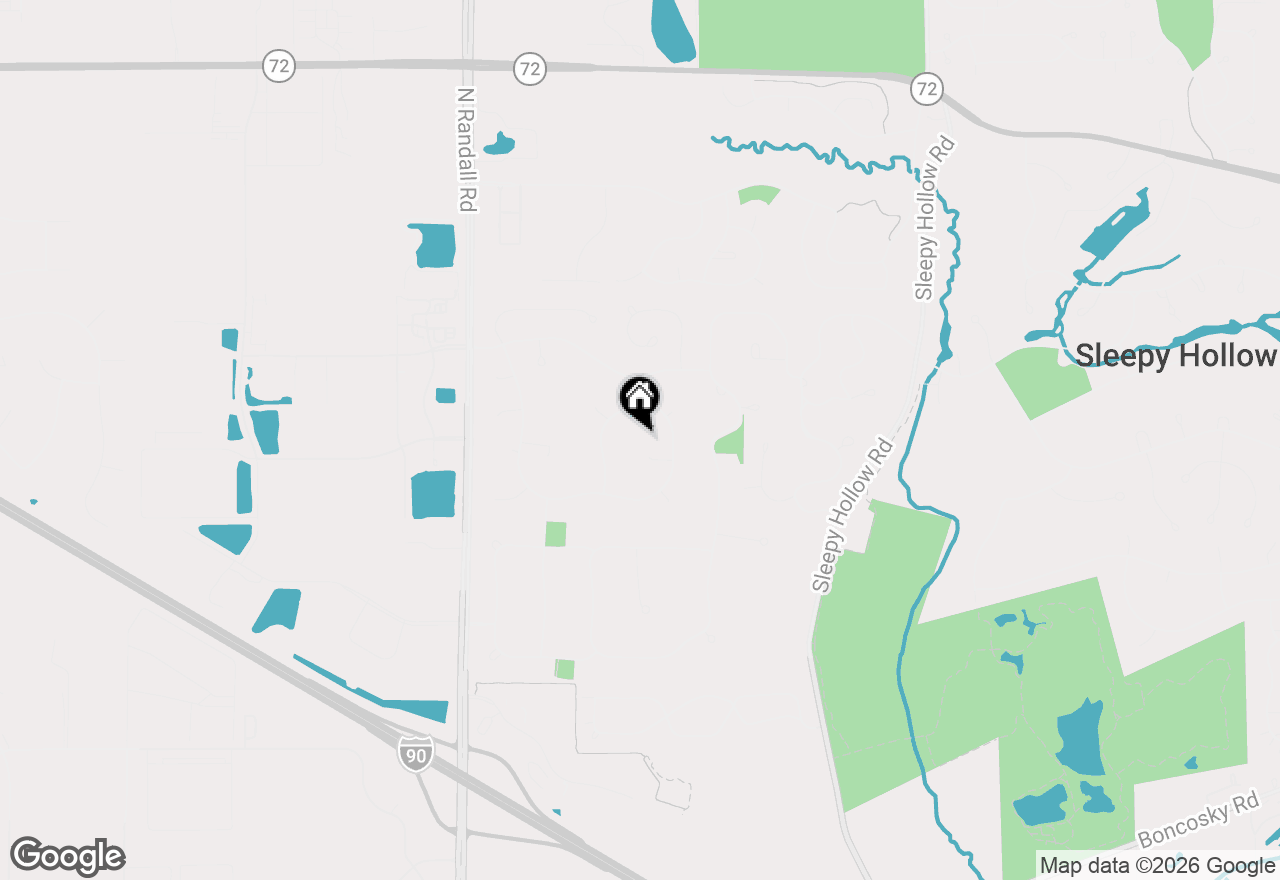 Map of 214 Red Bud Circle, Sleepy Hollow, IL 60118