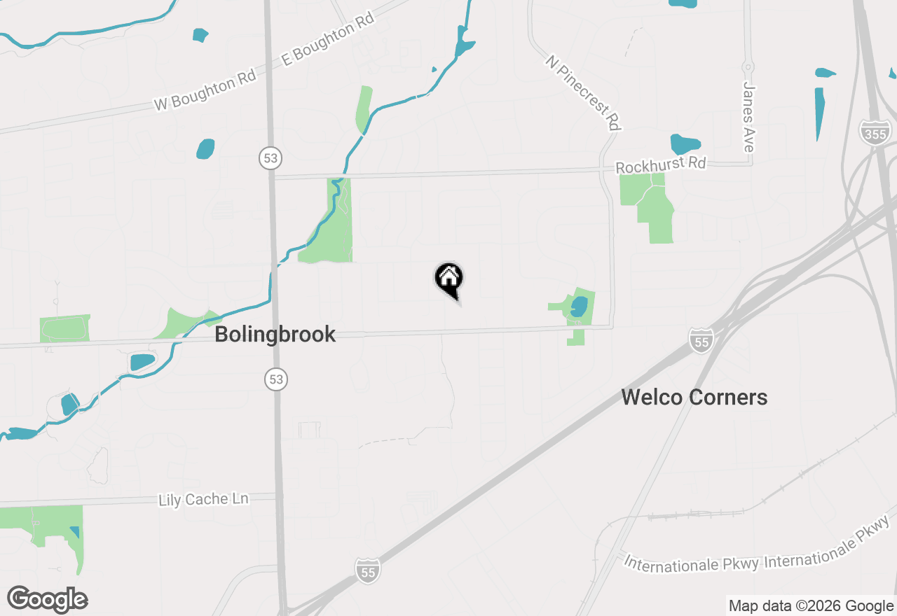 Map of 120 Olympic Drive, Bolingbrook, IL 60440