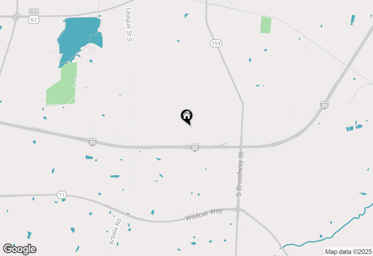 Map of 1211 Georgia Street, Sulphur Springs, TX 75482