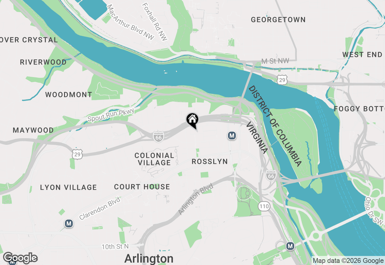 Map of 1601 19th Street N #304, Arlington, VA 22209