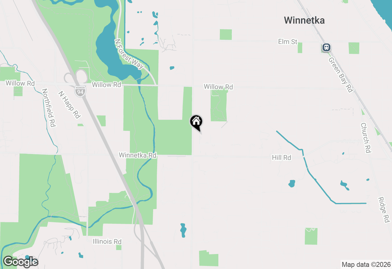 Map of 180 Westview Road, Winnetka, IL 60093